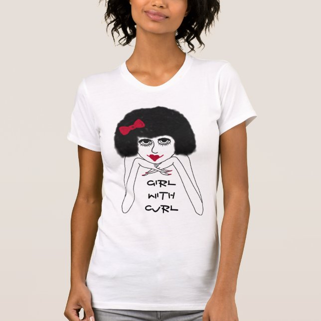 Camiseta de Mujer Con Rizo (Anverso)