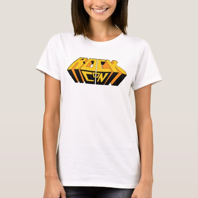 Camiseta de mujer con rock (Anverso)