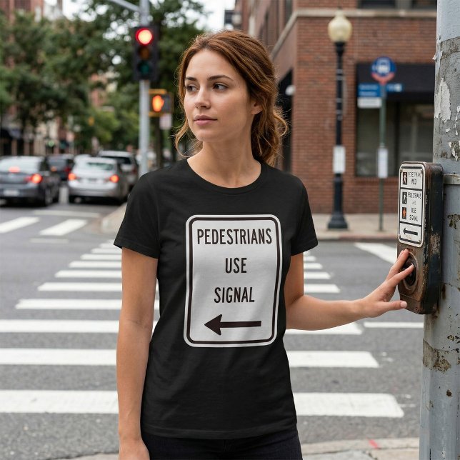 Camiseta de mujer con señal de tráfico para peaton (Subido por el creador)
