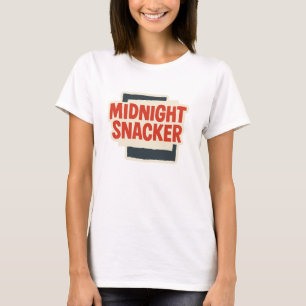 Camiseta de mujer con texto retro bloque Midnite S