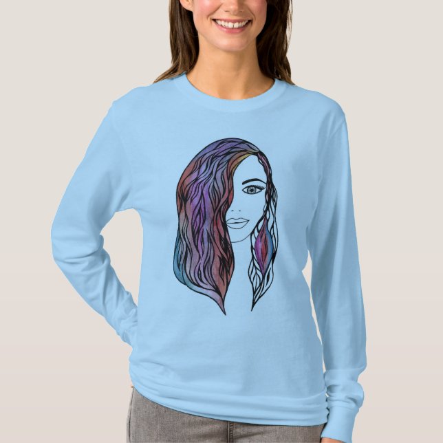 Camiseta de mujer con una foto (Anverso)