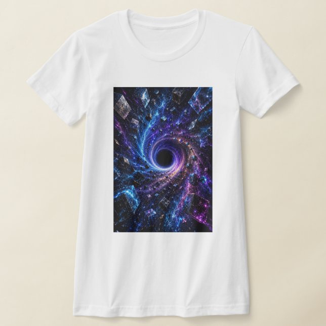 Camiseta de mujer Cosmic Black Hole 3D (Distribución)