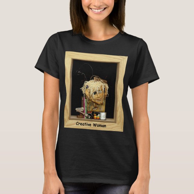 Camiseta de mujer creativa (Anverso)