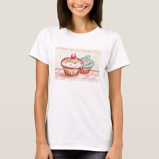 Camiseta de Mujer Cupcake (Anverso)