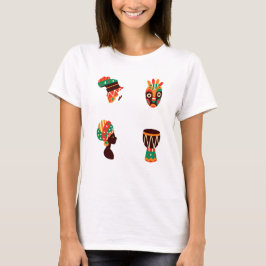 Camiseta de mujer de arte africano