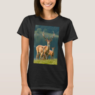 Camiseta de mujer de bosque naturaleza familia de