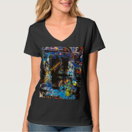Camiseta de mujer de collage