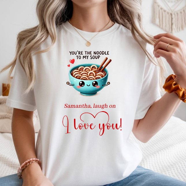 Camiseta de mujer de comida divertida con cita de  (Custom Name Love Quote Funny Food Women Tee)