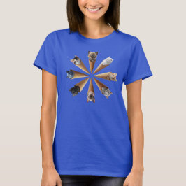 Camiseta de mujer de cono de gatito lindo
