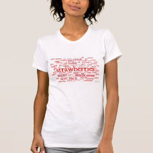 camiseta de mujer de fresas