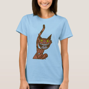 Camiseta de mujer de gatito naranja sonriente de d