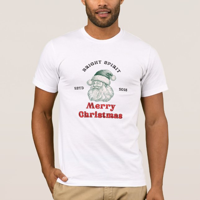 Camiseta de mujer de gato de Santa de Navidad – Fe (Anverso)