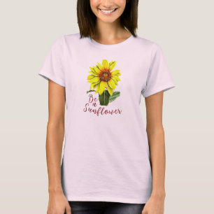 Camiseta de mujer de girasol