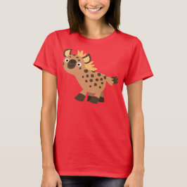 Camiseta de mujer de hiena de dibujos animados lin