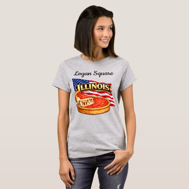 Camiseta de mujer de Illinois (Anverso completo)