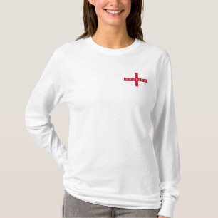 Camiseta de mujer de la bandera de Inglaterra