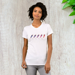 Camiseta de mujer de lápices de colores