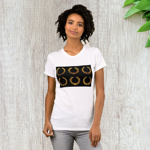 Camiseta de mujer de laureles dorados