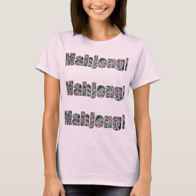 Camiseta de mujer de Mahjong (Anverso)