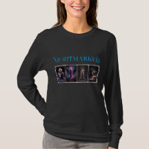 Camiseta de mujer de manga larga con hermoso arte 