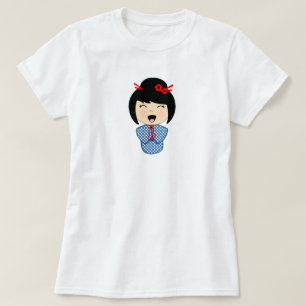 Camiseta de mujer de muñeca Kokeshi
