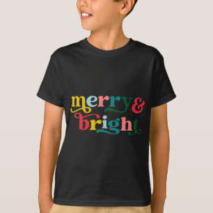 Camiseta De Mujer De Navidad Moderna Alegre Y Bril