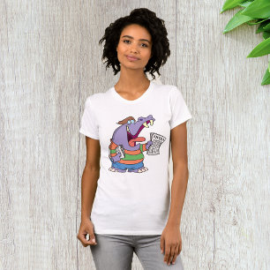 Camiseta de mujer de niño repartidor de periódicos