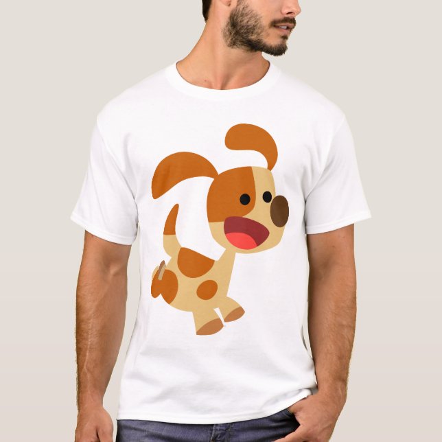 Camiseta de mujer de perro de dibujos animados div (Anverso)