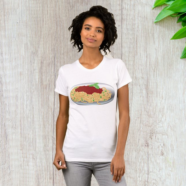 Camiseta de mujer de plato de espaguetis (Subido por el creador)