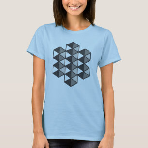 Camiseta de mujer de triángulos unidos