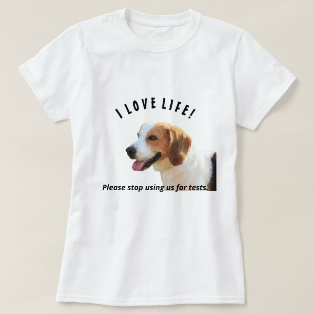 Camiseta de mujer defensora del Beagle (Diseño del anverso)
