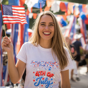Camiseta de mujer del 4 de julio