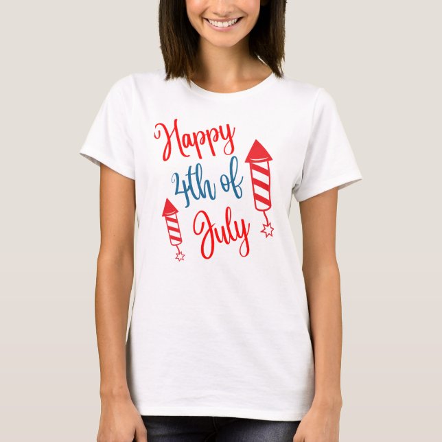 Camiseta de mujer del 4 de julio (Anverso)