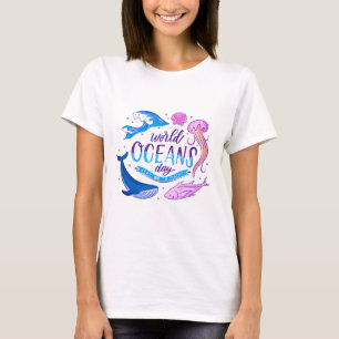 Camiseta de Mujer del Día Mundial de los Océanos