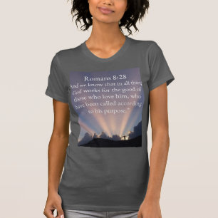 Camiseta de mujer del versículo de la Biblia Roman