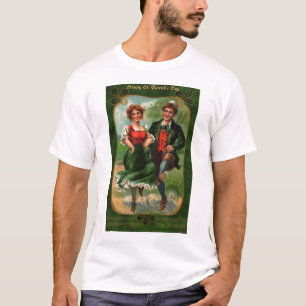 Camiseta de mujer día de San Patricio Corazones Ll
