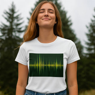 Camiseta de mujer ecualizador gráfico