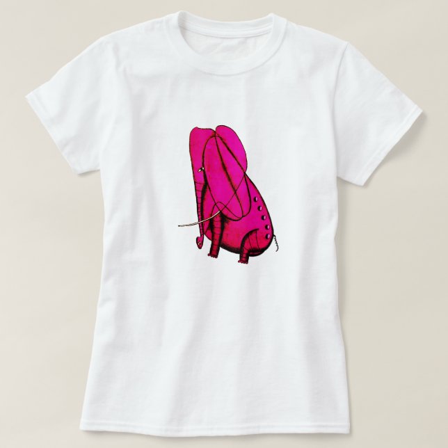 Camiseta de mujer Elefante (Diseño del anverso)