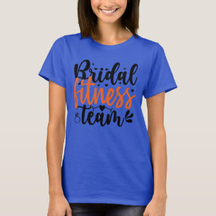 Camiseta de mujer equipo de fitness nupcial