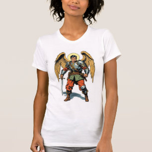 Camiseta de mujer estilo cómic retro de San Miguel
