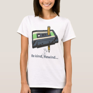 camiseta de mujer estilo retro impresa "Sé amable.