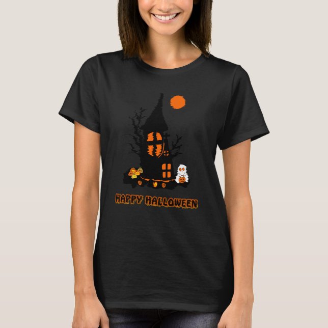Camiseta de mujer Feliz Halloween (Anverso)