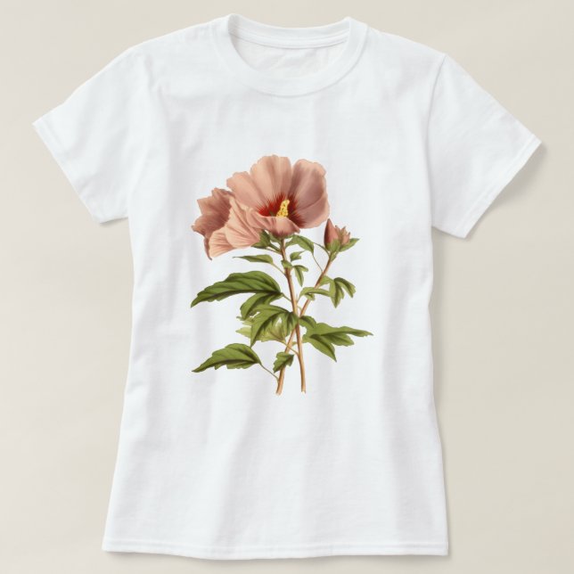 Camiseta de mujer "flor" (Diseño del anverso)