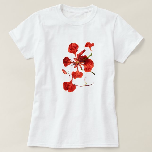 Camiseta de mujer Flor (Diseño del anverso)