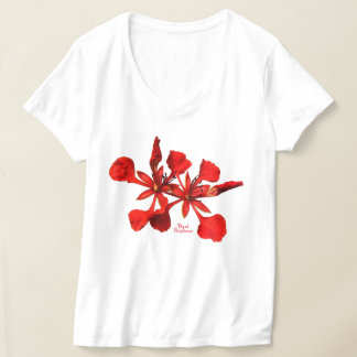 Camiseta de mujer Flor de Poinciana Real