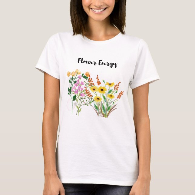 Camiseta de mujer Flower Energy (Anverso)