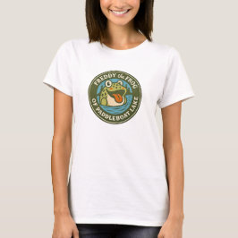 Camiseta de mujer Freddy la rana en el lago Paddle