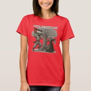 Camiseta de mujer Free Palestina: Fuerza y raíces