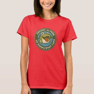 Camiseta de mujer Funky Freddy la rana Lago del bo