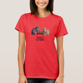 Camiseta de mujer Gambito de adorable atigrado